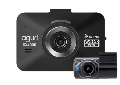 Aguri DX4000 Drive Assist GPS Dash Cam, Speed Trap Detector & Speed Limit Alert System with Rear Camera