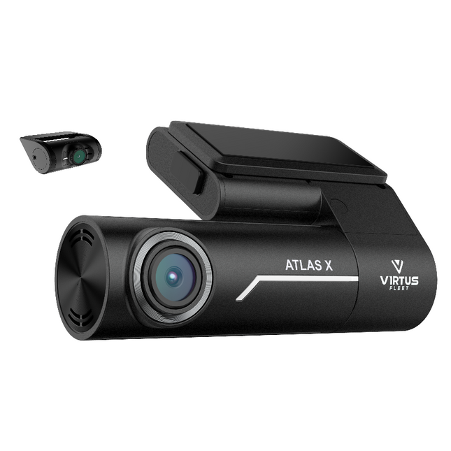 Virtus Fleet Atlas X Front & Rear Dash Cam | 32GB Memory Card