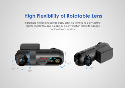 VIOFO T130 2K Taxi Dash camera (front/interior/rear)